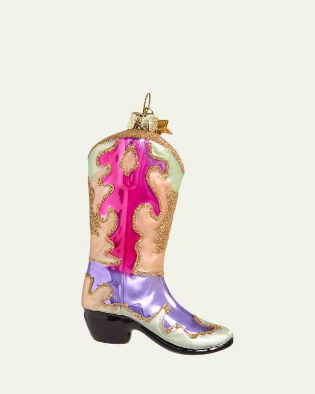 Cowboy Boot Christmas Ornament